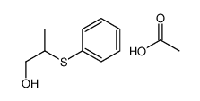 acetic acid,2-phenylsulfanylpropan-1-ol结构式