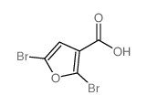 2,5-二溴呋喃-3-羧酸结构式