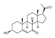 Pregn-5-ene-7,20-dione, 3-beta-hydroxy-结构式