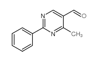 4-甲基-2-苯基-5-嘧啶甲醛结构式