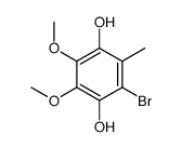 2-bromo-5,6-dimethoxy-3-methylbenzene-1,4-diol Structure