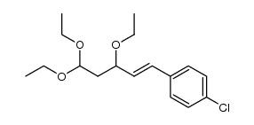 1-chloro-4-(3,5,5-triethoxypent-1-en-1-yl)benzene结构式