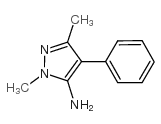 1,3-二甲基-4-苯基-1H-吡唑-5-胺结构式
