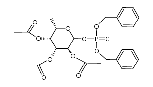 dibenzylphosphoryl 2,3,4-tri-O-acetyl-L-fucoside Structure