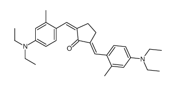 2,5-bis[[4-(diethylamino)-2-methylphenyl]methylidene]cyclopentan-1-one结构式