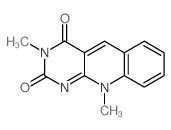 Pyrimido[4,5-b]quinoline-2,4(3H,10H)-dione,3,10-dimethyl- Structure