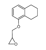 2-(5,6,7,8-tetrahydro-naphthalen-1-yloxymethyl)oxirane结构式