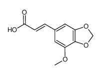 5'-methoxy-3',4'-methylenedioxy cinnamic acid结构式