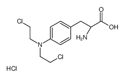 (1R)-2-{4-[Bis(2-chloroethyl)amino]phenyl}-1-carboxyethanaminium chloride Structure