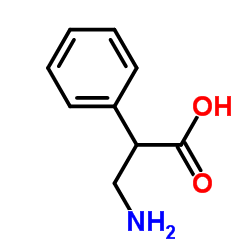 2-phenyl-3-aminopropanoic acid Structure