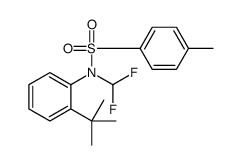 N-(2-tert-butylphenyl)-N-(difluoromethyl)-4-methylbenzenesulfonamide Structure