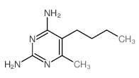 2,4-Pyrimidinediamine,5-butyl-6-methyl- Structure
