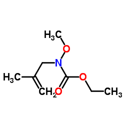 Ethyl methoxy(2-methyl-2-propen-1-yl)carbamate结构式