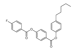 (4-pentylphenyl) 4-(4-fluorobenzoyl)oxybenzoate结构式