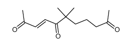 6,6-dimethyl-3-undecene-2,5,10-trione结构式