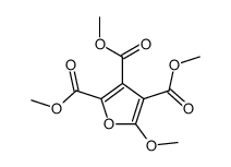 trimethyl 5-methoxyfuran-2,3,4-tricarboxylate结构式