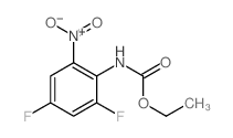 ethyl N-(2,4-difluoro-6-nitro-phenyl)carbamate结构式