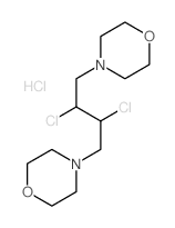 4-(2,3-dichloro-4-morpholin-4-yl-butyl)morpholine结构式
