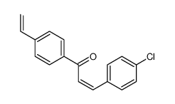 3-(4-chlorophenyl)-1-(4-ethenylphenyl)prop-2-en-1-one Structure