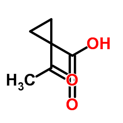 1-Acetylcyclopropanecarboxylic acid结构式