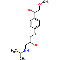 α-羟基美托洛尔(非对映异构体混合物)结构式