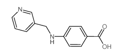 4-[(吡啶-3-甲基)-氨基]-苯甲酸结构式