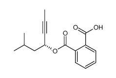 phthalic acid mono-((R)-1-isobutyl-but-2-ynyl) ester结构式