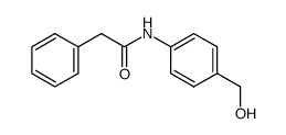 N-(4-(hydroxymethyl)phenyl)-2-phenylacetamide结构式