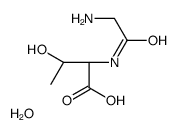 (2S,3R)-2-[(2-aminoacetyl)amino]-3-hydroxybutanoic acid,hydrate结构式