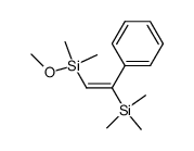 trans-α-trimethylsilyl-β-dimethylmethoxysilylstyrene结构式
