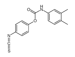 (4-isothiocyanatophenyl) N-(3,4-dimethylphenyl)carbamate结构式