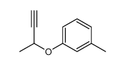 1-but-3-yn-2-yloxy-3-methylbenzene结构式