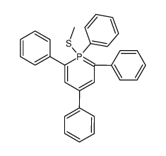 1-methylsulfanyl-1,2,4,6-tetraphenyl-1λ5-phosphinine结构式
