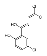 5-chloro-N-(2,2-dichloroethenyl)-2-hydroxybenzamide结构式