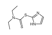 1H-imidazol-2-yl N,N-diethylcarbamodithioate结构式