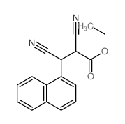 ethyl 2,3-dicyano-3-naphthalen-1-yl-propanoate结构式