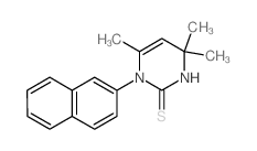 2 (1H)-Pyrimidinethione, 3,4-dihydro-4,4, 6-trimethyl-1-(2-naphthalenyl)- picture