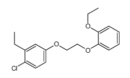 1-chloro-4-[2-(2-ethoxyphenoxy)ethoxy]-2-ethylbenzene Structure
