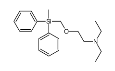 N,N-diethyl-2-[[methyl(diphenyl)silyl]methoxy]ethanamine结构式