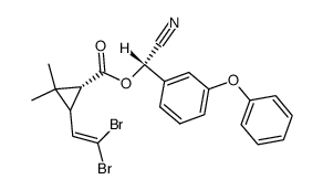 1S,3R,αS-溴氰菊酯结构式