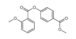 2-Methoxybenzoic acid 4-(methoxycarbonyl)phenyl ester结构式