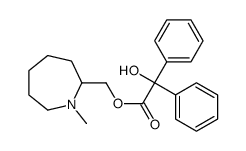 (1-methylazepan-2-yl)methyl 2-hydroxy-2,2-diphenylacetate Structure