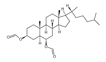 5α-cholestane-3β,6β-diyl diformate结构式