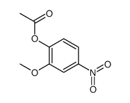 (2-methoxy-4-nitrophenyl) acetate结构式