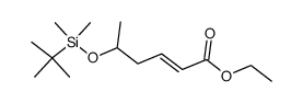 ethyl (E)-5-(tert-butyldimethylsiloxy)-2-hexenoate Structure