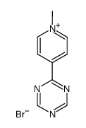 1-methyl-4-(2-sym-triazinyl)pyridinium bromide Structure