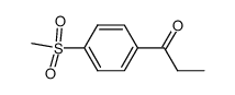 1-[4-(methylsulfonyl)phenyl]propan-1-one结构式