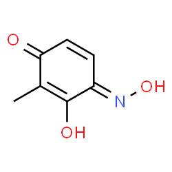 2,5-Cyclohexadiene-1,4-dione, 2-hydroxy-3-methyl-, 1-oxime (9CI) Structure