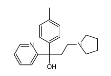 alpha-[2-(1-pyrrolidinyl)ethyl]-alpha-(p-tolyl)pyridine-2-methanol结构式