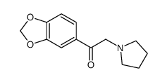 1-苯并[1,3]二氧代-5-基-2-吡咯烷-1-乙酮结构式